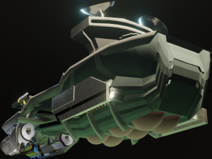 sci-fi spaceship 3D Model