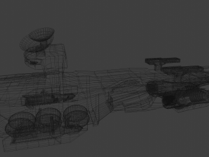 sci-fi spaceship 3D Model