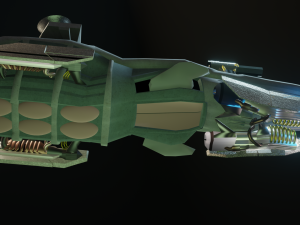 sci-fi spaceship 3D Model