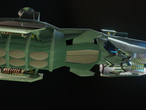 sci-fi spaceship 3D Model