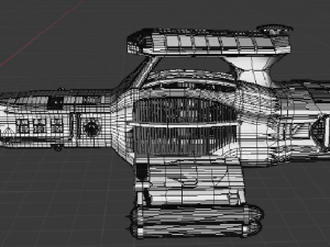 science spaceship 3D Model