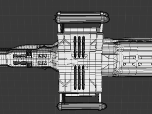 science spaceship 3D Model