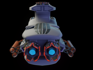 science spaceship 3D Model