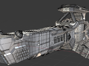 science spaceship 3D Model