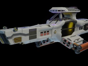 science spaceship 3D Модель