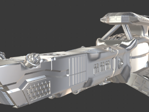 science spaceship 3D Model