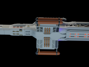 science spaceship 3D Model