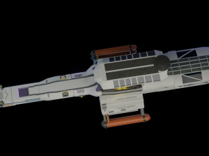 science spaceship 3D Model