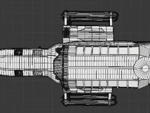 science spaceship 3D Model