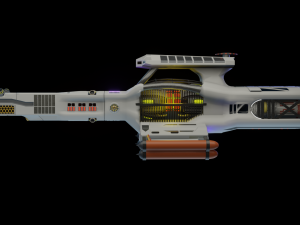 science spaceship 3D Model