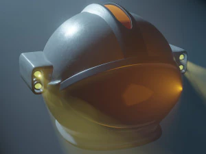 Weltraumhelm 3D Modell