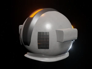 Weltraumhelm 3D Modell
