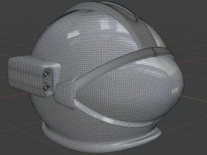 Weltraumhelm 3D Modell