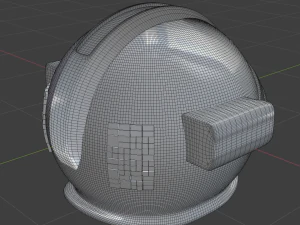 Weltraumhelm 3D Modell