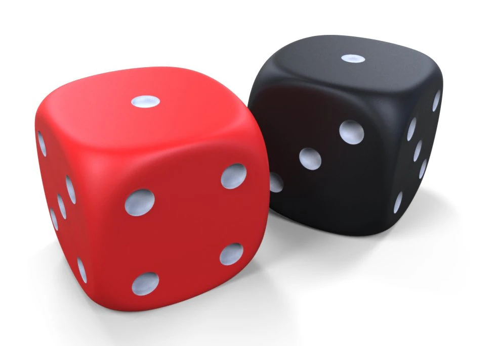 game dice 3D Model .c4d .max .obj .3ds .fbx .stl .blend 