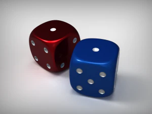game dice 3D Model
