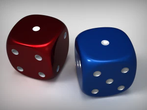 game dice 3D Model