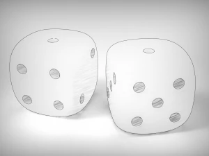 game dice 3D Model
