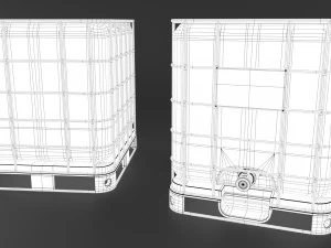 cont&ecirc;iner tanque ibc Modelo 3D