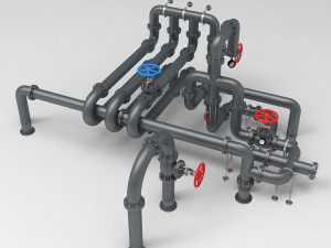 pipe assembly pack 3Dモデル