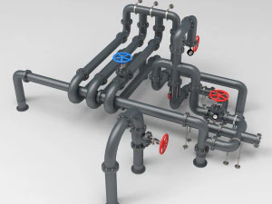 pipe assembly pack 3D Model