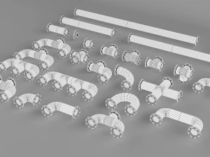 pipe assembly pack 3D Model