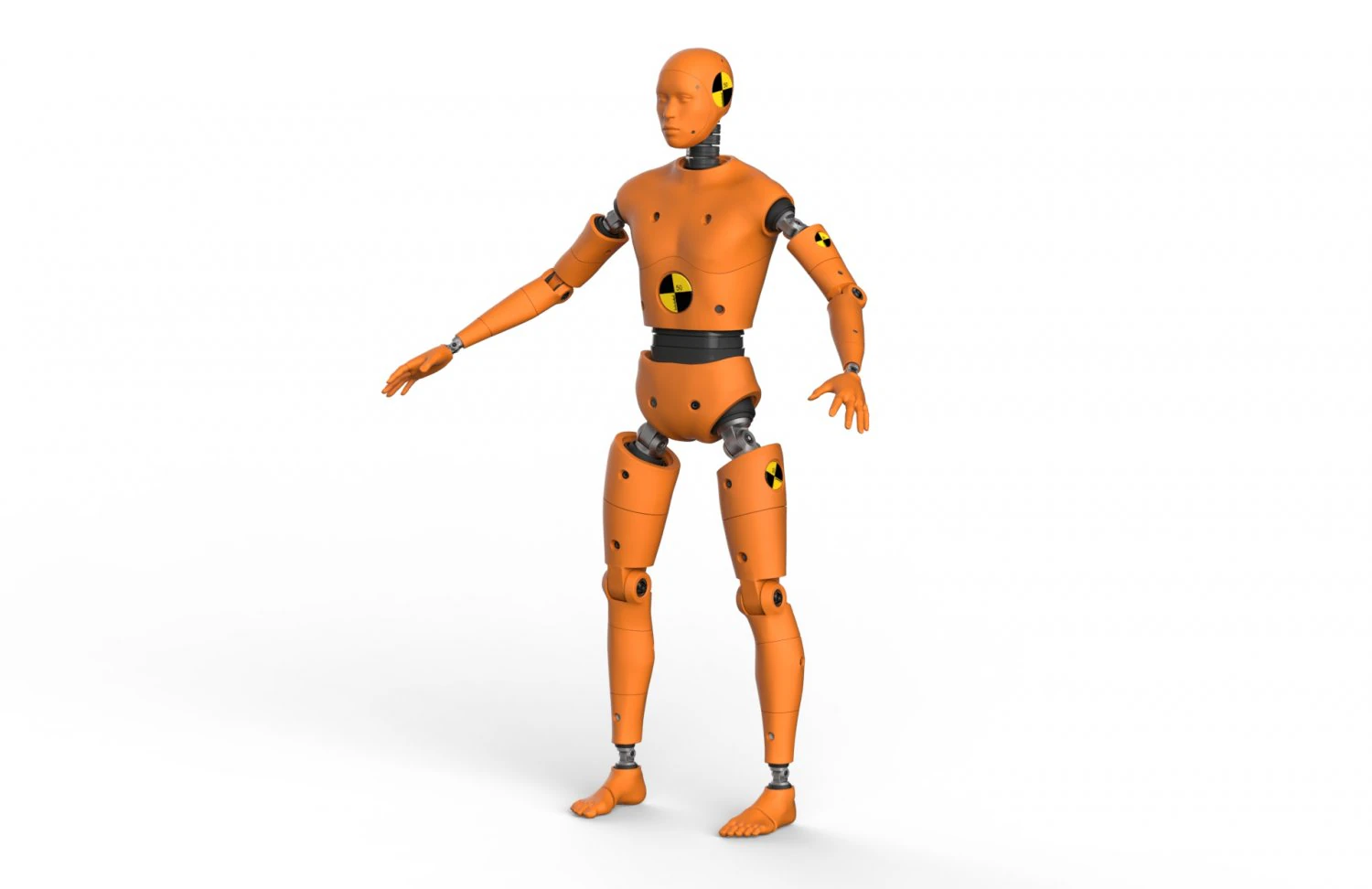 crash test dummy robot android 3D Model .c4d .max .obj .3ds .fbx .stl .blend 