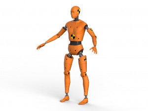 crash test dummy robot android 3Dモデル