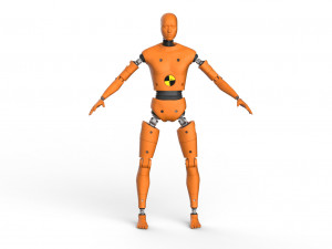 crash test dummy robot android 3D 模型