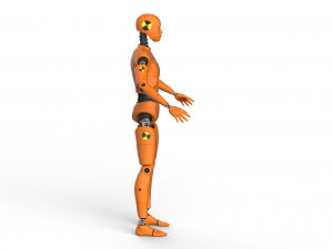 crash test dummy robot android 3D 模型