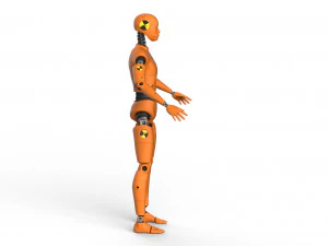 crash test dummy robot android 3D Model