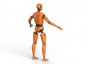 crash test dummy robot android 3D Model