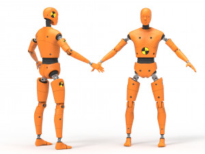 crash test dummy robot android 3D 模型