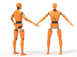 crash test dummy robot android 3D Model