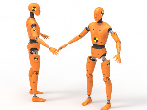 crash test dummy robot android 3D 模型