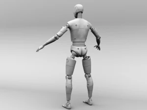 crash test dummy robot android 3D Model