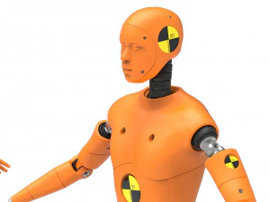 crash test dummy robot android 3D Model