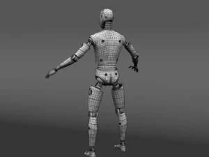 crash test dummy robot android 3D Model