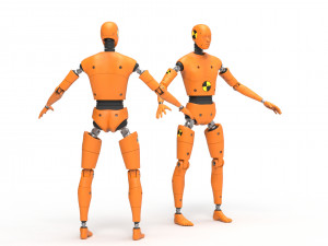 crash test dummy robot android 3D 模型