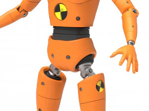 crash test dummy robot android 3D Model
