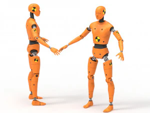crash test dummy robot android 3D Model