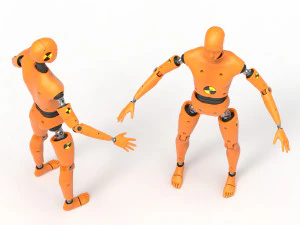 crash test dummy robot android 3D Model