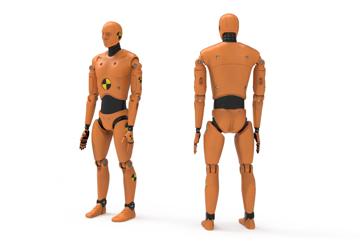 Crash Test Dummy Robot Android 2022 vs hand 3D Model .c4d .max .obj .3ds .fbx .stl .blend