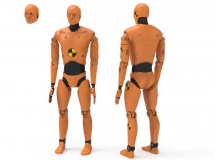 Crash Test Dummy Robot Android 2022 vs hand 3D Model