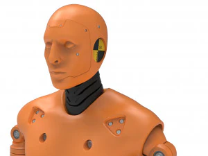 Crash Test Dummy Robot Android 2022 vs hand 3D Model