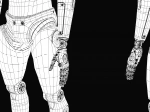 Crash Test Dummy Robot Android 2022 vs hand 3D Model