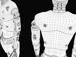 Crash Test Dummy Robot Android 2022 vs hand 3D Model