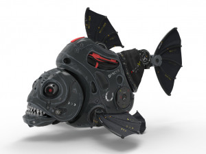 Piranha robot 3D 모델