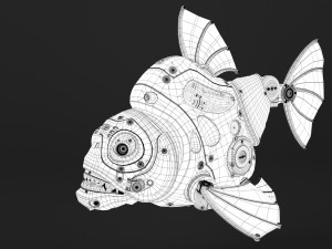 Piranha robot 3D 모델