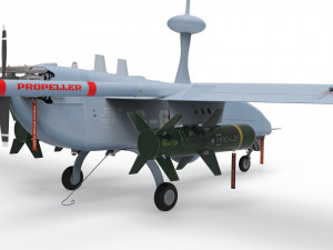 UAV military aircraft drone 3D Model